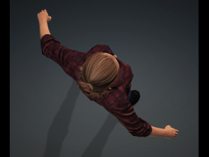 Glory - Female Rigged 3d Character Low-poly 3D Model
