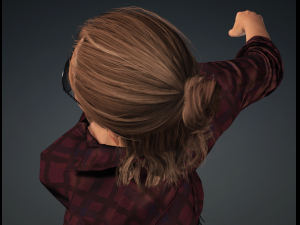 Glory - Female Rigged 3d Character Low-poly 3D Model