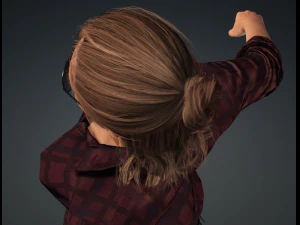 Glory - Female Rigged 3d Character Low-poly 3D Model