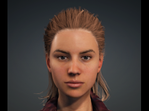 Glory - Female Rigged 3d Character Low-poly 3D Model