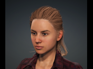 Glory - Female Rigged 3d Character Low-poly 3D Model