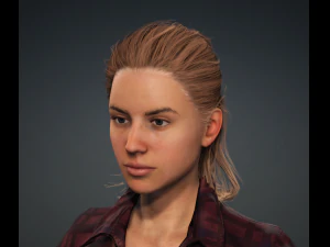 Glory - Female Rigged 3d Character Low-poly 3D Model