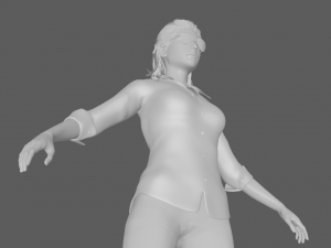 Glory - Female Rigged 3d Character Low-poly 3D Model