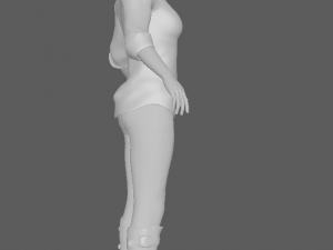 Glory - Female Rigged 3d Character Low-poly 3D Model