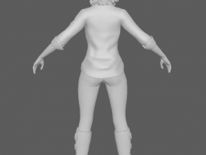 Glory - Female Rigged 3d Character Low-poly 3D Model