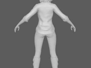 Glory - Female Rigged 3d Character Low-poly 3D Model