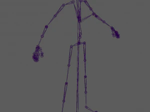Glory - Female Rigged 3d Character Low-poly 3D Model