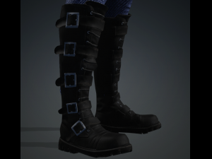 Glory - Female Rigged 3d Character Low-poly 3D Model