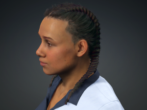Meet FURAHA - Realistic black female real-time Low-poly 3D Model