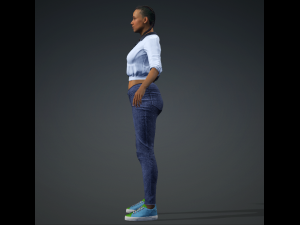 Meet FURAHA - Realistic black female real-time Low-poly 3D Model