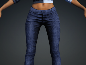 Meet FURAHA - Realistic black female real-time Low-poly 3D Model