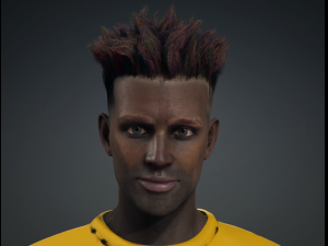 Meet CHIBU - Realistic Standing Black Boy Low-poly 3D 模型