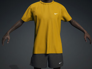 Meet CHIBU - Realistic Standing Black Boy Low-poly 3D 模型