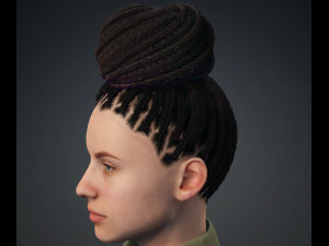 Asian Woman Perfect Base Shape Low-poly 3D Modell