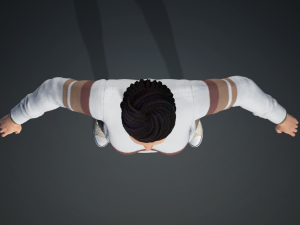 Asian Woman Perfect Base Shape Low-poly 3D Modell