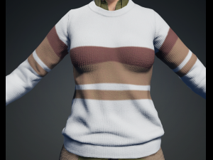 Asian Woman Perfect Base Shape Low-poly 3D Modell