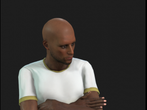 Rigged 3 Pack Man and Women discussion Collection Low-poly 3D-Modell
