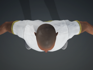 Meet Valence - Average Age Rigged Black Man Standing 3D Model