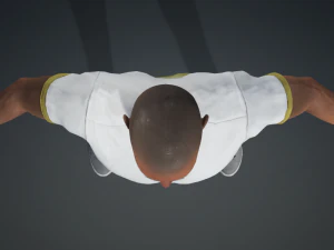 Meet Valence - Average Age Rigged Black Man Standing 3D Model