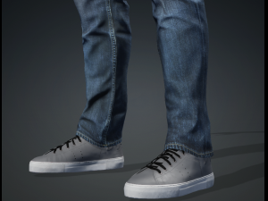 Meet Valence - Average Age Rigged Black Man Standing 3D Model
