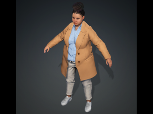 Meet CESILIA Realistic Office Lady - Game Ready or Animation 3Dモデル