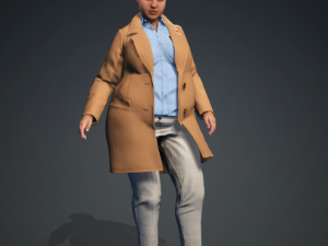 Meet CESILIA Realistic Office Lady - Game Ready or Animation 3Dモデル
