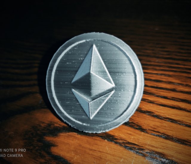 ethereum coin Model do druku 3D .c4d .max .obj .3ds .fbx .stl .blend
