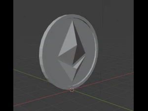 ethereum coin 3D Print Model