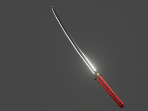 katana Modèle 3D