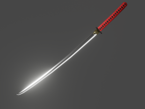 katana Modèle 3D