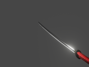 katana Modèle 3D