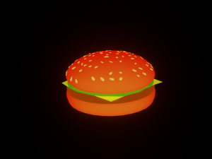 burger Modello 3D