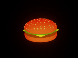 बर्गर 3D मॉडल