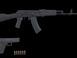 Weapons pack Modèle 3D