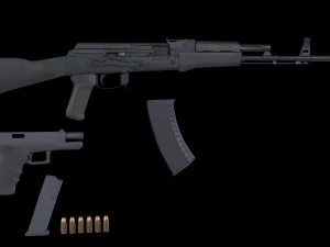 Wapens pakket 3D Model