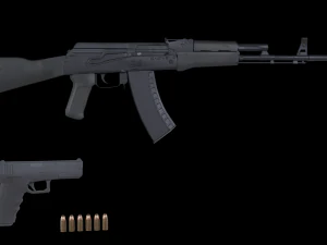 Wapens pakket 3D Model