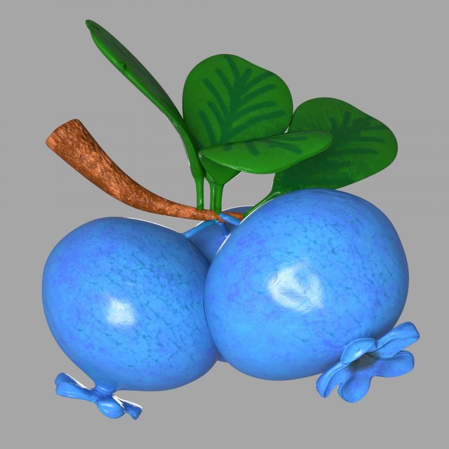 blue olive fruit 3D-Modell .c4d .max .obj .3ds .fbx .stl .blend 