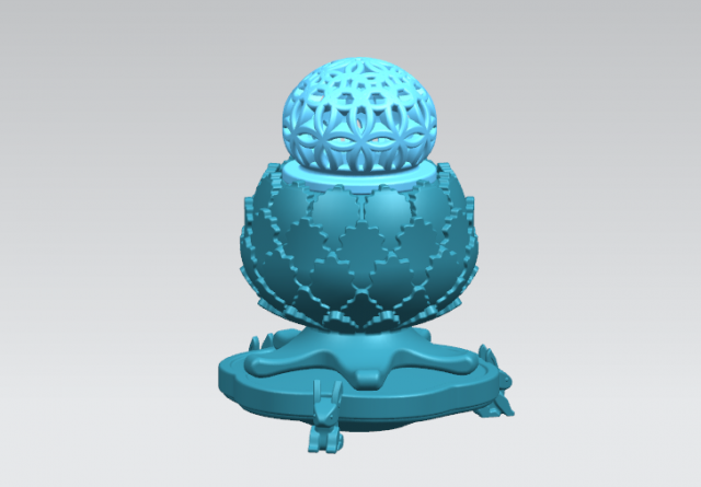 incense burner 3D Модель .c4d .max .obj .3ds .fbx .stl .blend