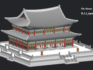 Geunjeongjeon Model 3D