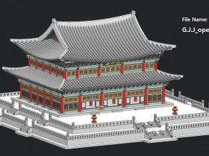 Geunjeongjeon 3D Model