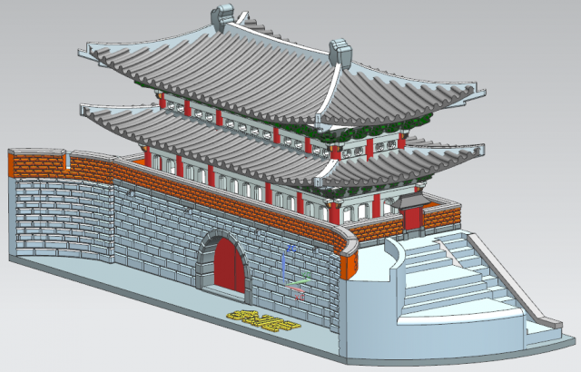 Sungnyemun Modelo 3D .c4d .max .obj .3ds .fbx .stl .blend 