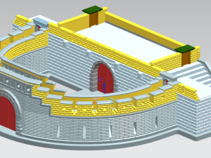 Paldalmun gate Model 3D
