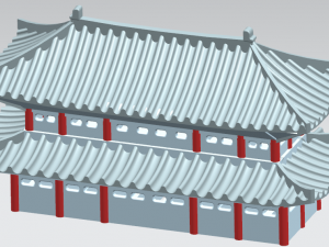 Paldalmun gate Model 3D