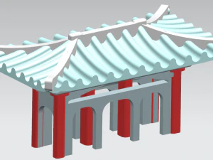 Paldalmun gate 3D Model