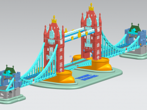 tower bridge in london Modelo 3D