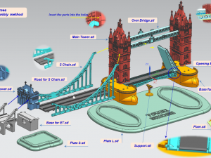 tower bridge in london 3D Model