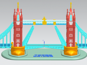tower bridge in london 3D Model