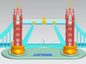 tower bridge in london 3D Model