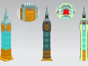big ben in london 3D Model
