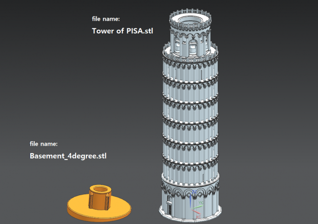 leaning tower of pisa 3D Model .c4d .max .obj .3ds .fbx .stl .blend 